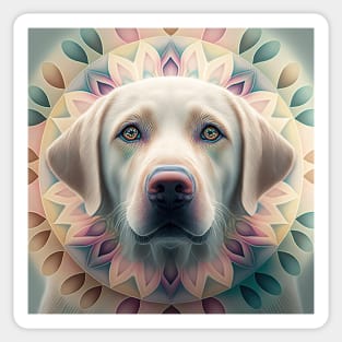A Fractal Design of A Labrador Retriever Sticker